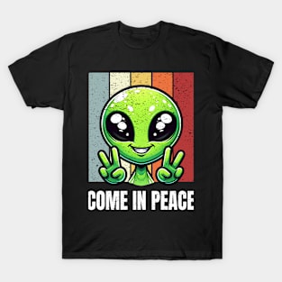 Funny  Alien Come In Peace T-Shirt